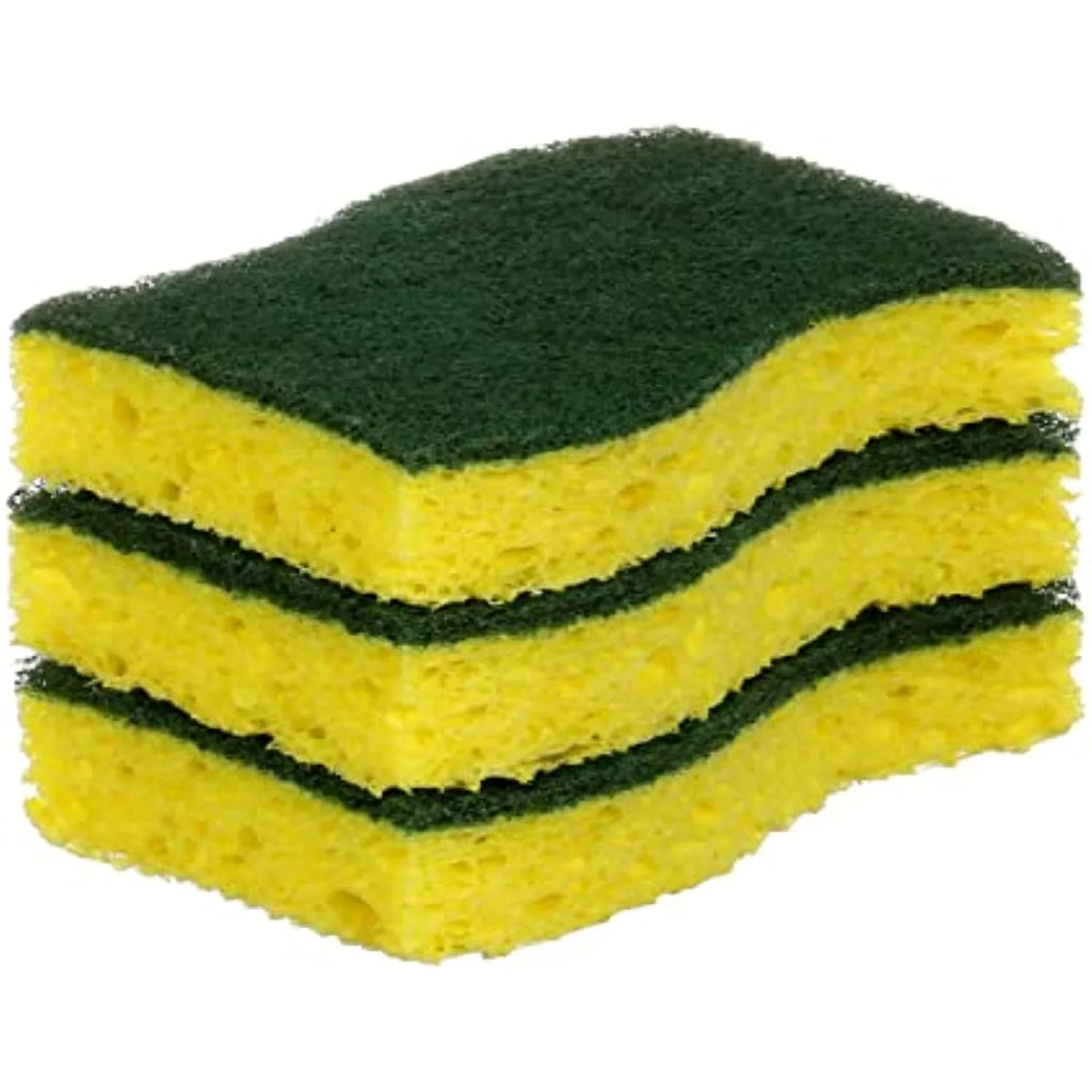 Scotch-Brite Heavy Duty Scrub Sponges, Stands Up To Stuck-On Grime, Green, 24 Count, Pack Of 8