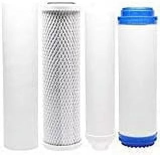 Replacement Filter Kit Compatible With Krystal Pure KR15  System - Includes Carbon Block Filters & Polypropylene Sediment Filter