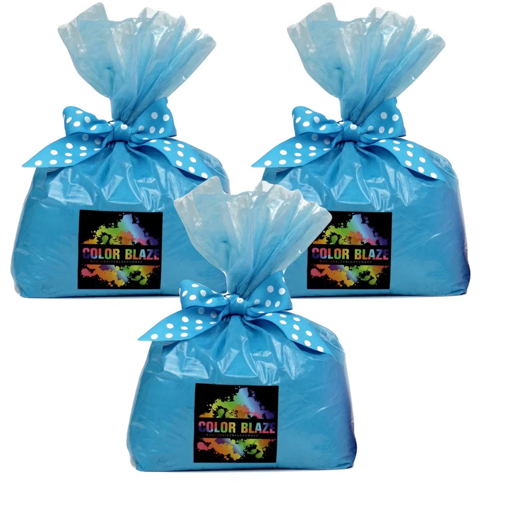 Color Blaze Gender Reveal Powder - 15 Pounds Blue - Ideal for baby boy announcements & reveals for car exhaust, burnouts, photoshoots, balloons, ’s, targets, baseballs, and more!
