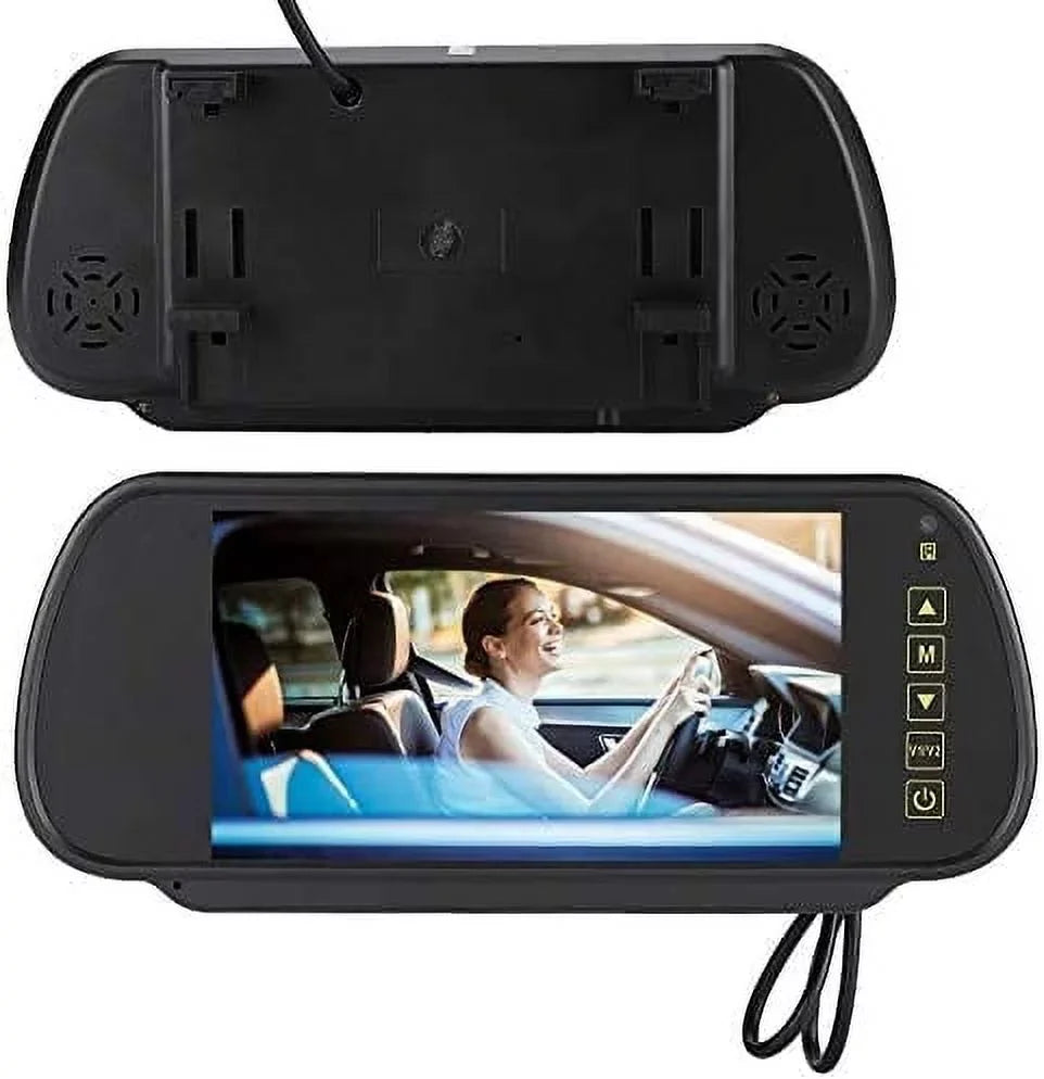 Bileeko 7 Inch Digital  Car Monitor Screen for Parking Backup Camera with Bracket, Vehicle Rear View External Car Rearview Mirror, Car  Display