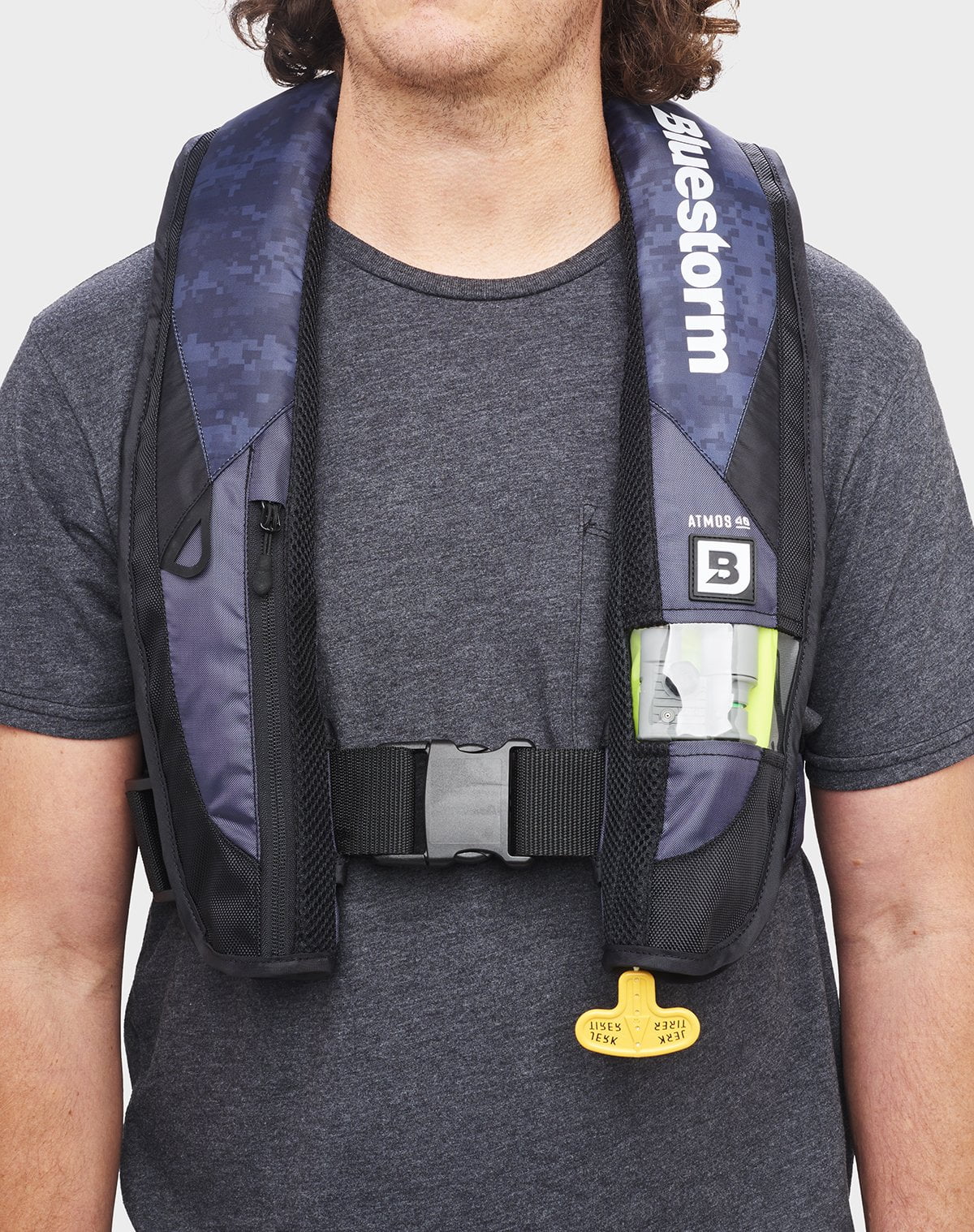 Bluestorm Gear Atmos 40 Automatic/Manual Inflatable  Life Jacket for Adults |  Coast Guard Approved (Nitro Red)