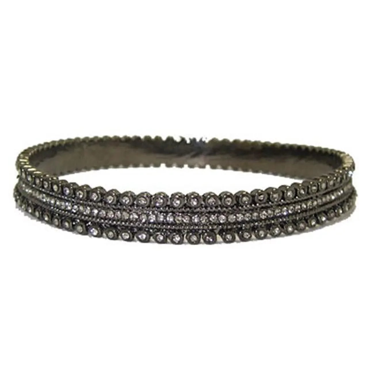 Signature Bangle Bracelet set w Cz-s