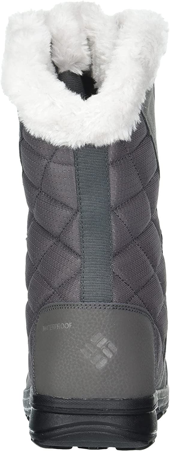 Columbia Womens Ice Maiden  Snow Boot 9 Wide Shale/Dark Raspberry