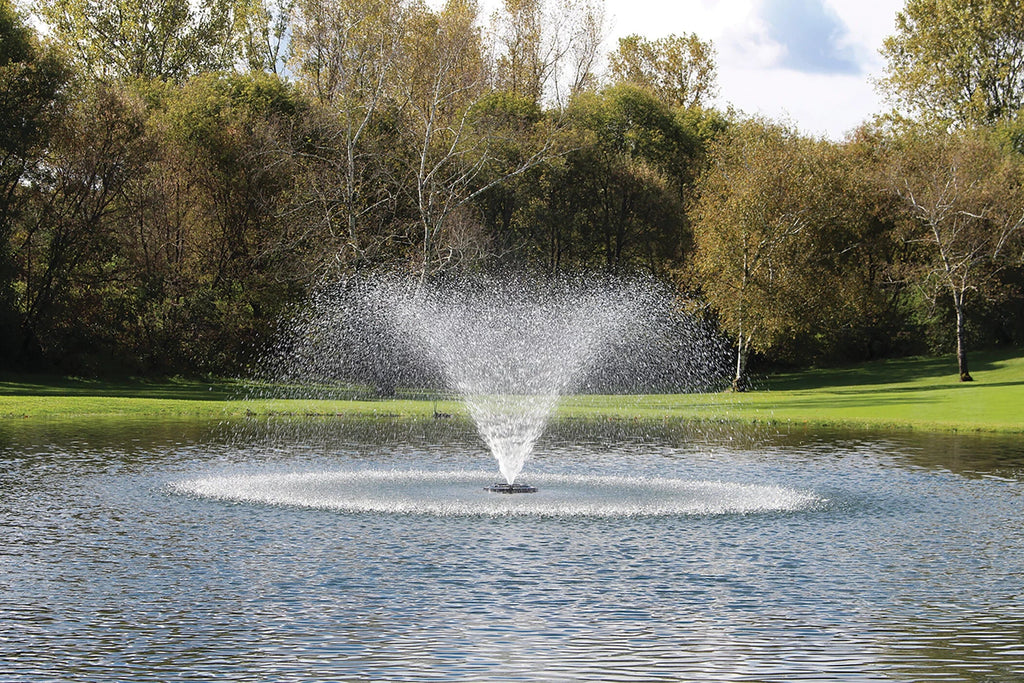 1hp Decorative Fountain, 50 foot cord, 120 volt with LED3C11-050 Light Kit