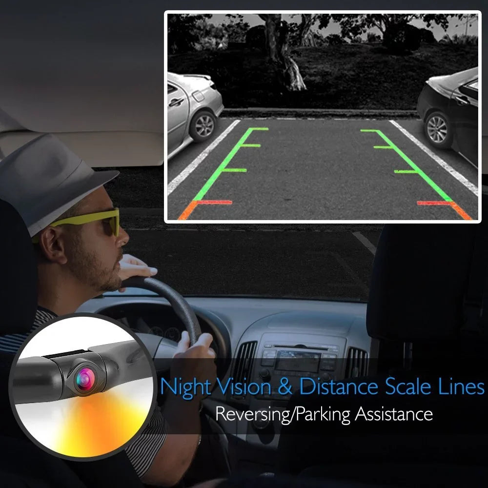 Scosche D4Tfcamk Back Up Camera System With 4.3  Color  Dash Monitor And License Plate Frame Camera For Most Cars, Trucks And Suv'S With An - Interface