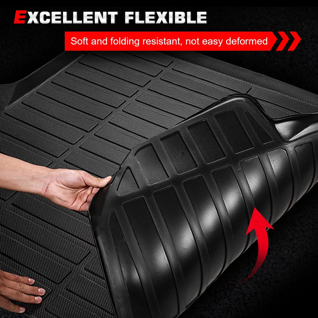 Ikon Motorsports Trunk Mat Compatible With 2023-2024 Honda -V, Black 3D Molded Car Rear Carpets Liner Protection  Thermo Plastic Elastomer All Weather Boot Tray Cover Protector Pad