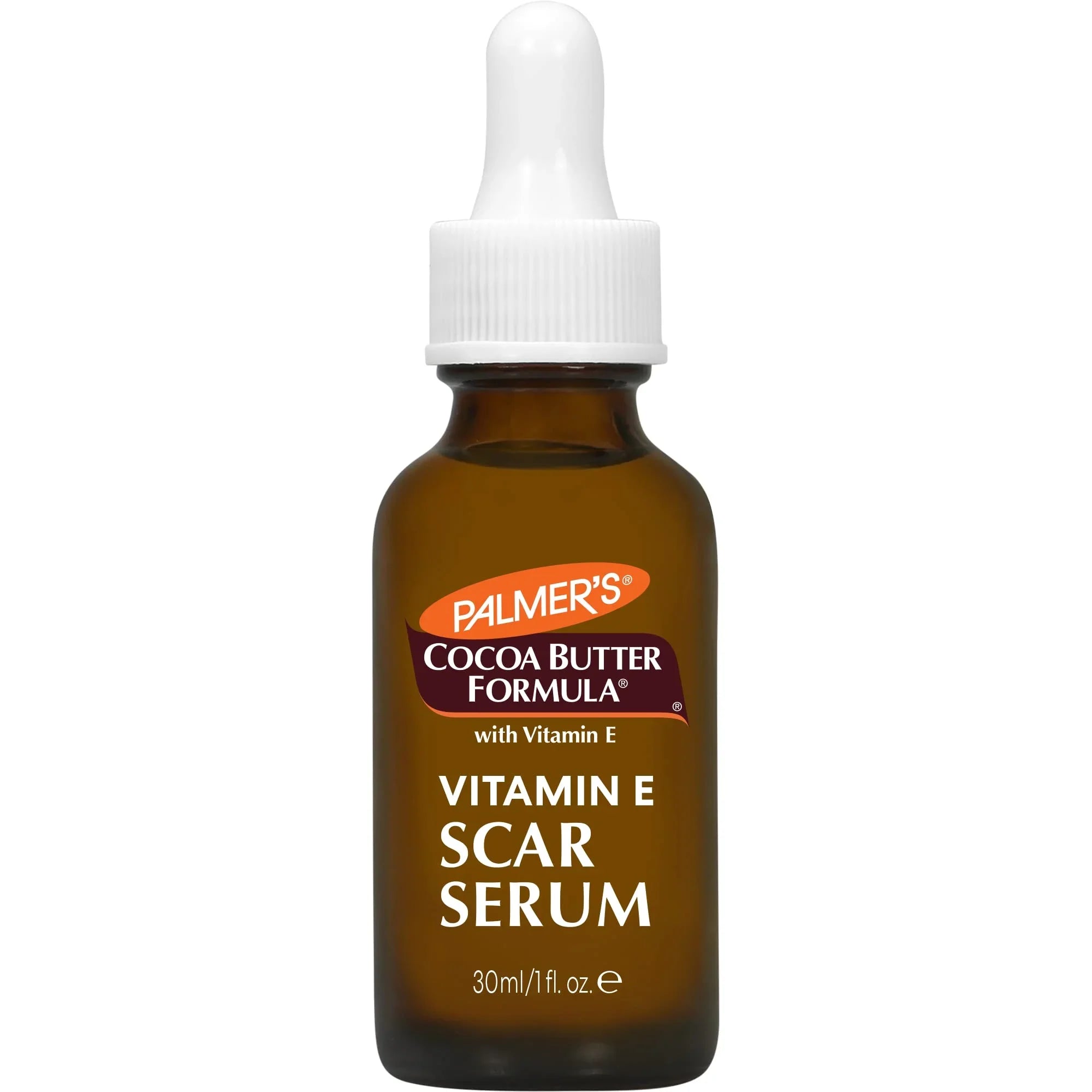 Palmer,S Cocoa Butter Formula Scar Serum, Skin Brightening Oil For Face & Body, Concentrated Serum With Vitamin E, Fragrance Free, 1 Fl Oz
