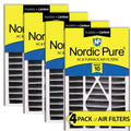 Air Bear 16x25x5 (4 7/8)  Filter Replacement  10 Plus Carbon 4 Pack