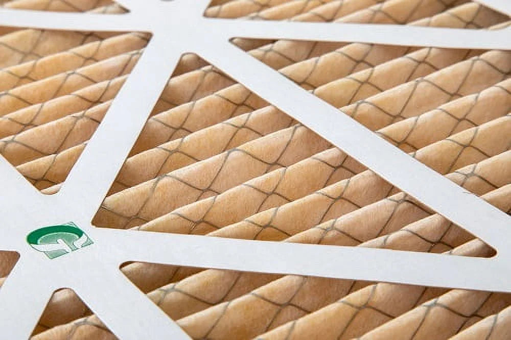6 Pack of 20x24x1  11 Pleated Air Filters by Glasfloss. Actual Size: 19-3/8 x 23-3/8 x 7/8