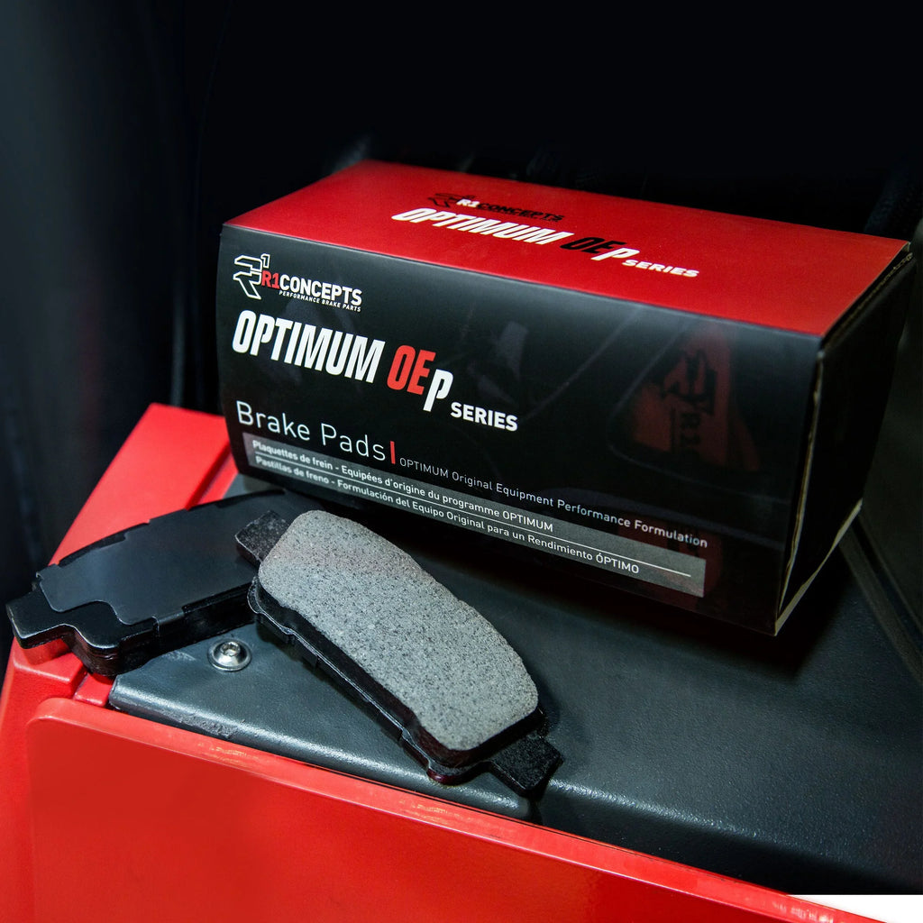 R1 Concepts Rear Brakes and Rotors Kit |Rear Brake Pads| Brake Rotors and Pads| Optimum OEp Brake Pads and Rotors WFUN1-39062