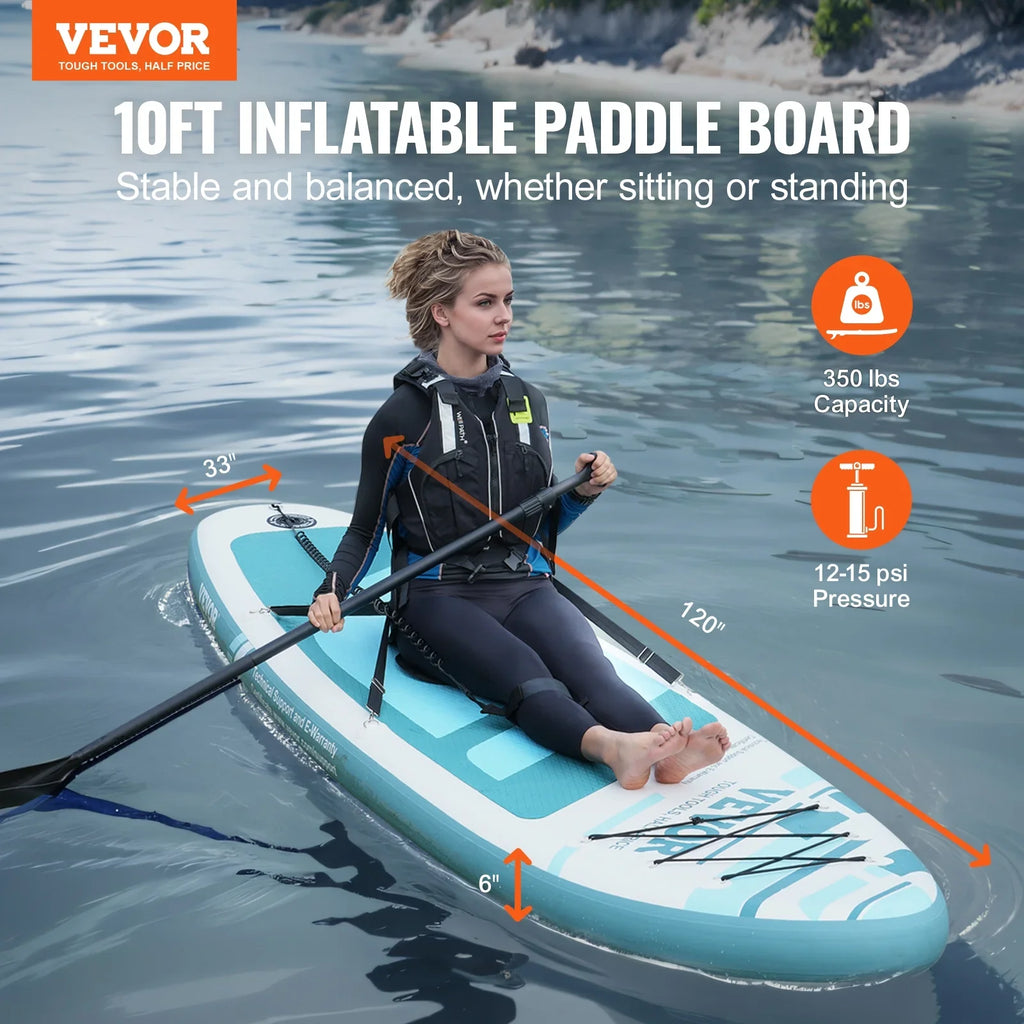 10 ft Kayak Board Inflatable Stand Up Paddle Board with Seat Accessory
