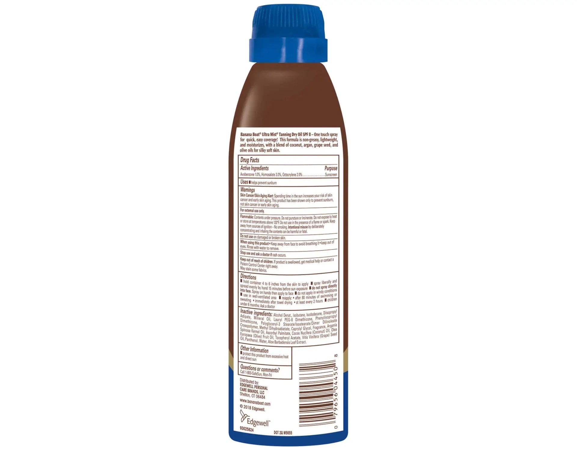 Banana Boat UltraMist Deep Tanning Dry Oil -  8 (Pack of 6)