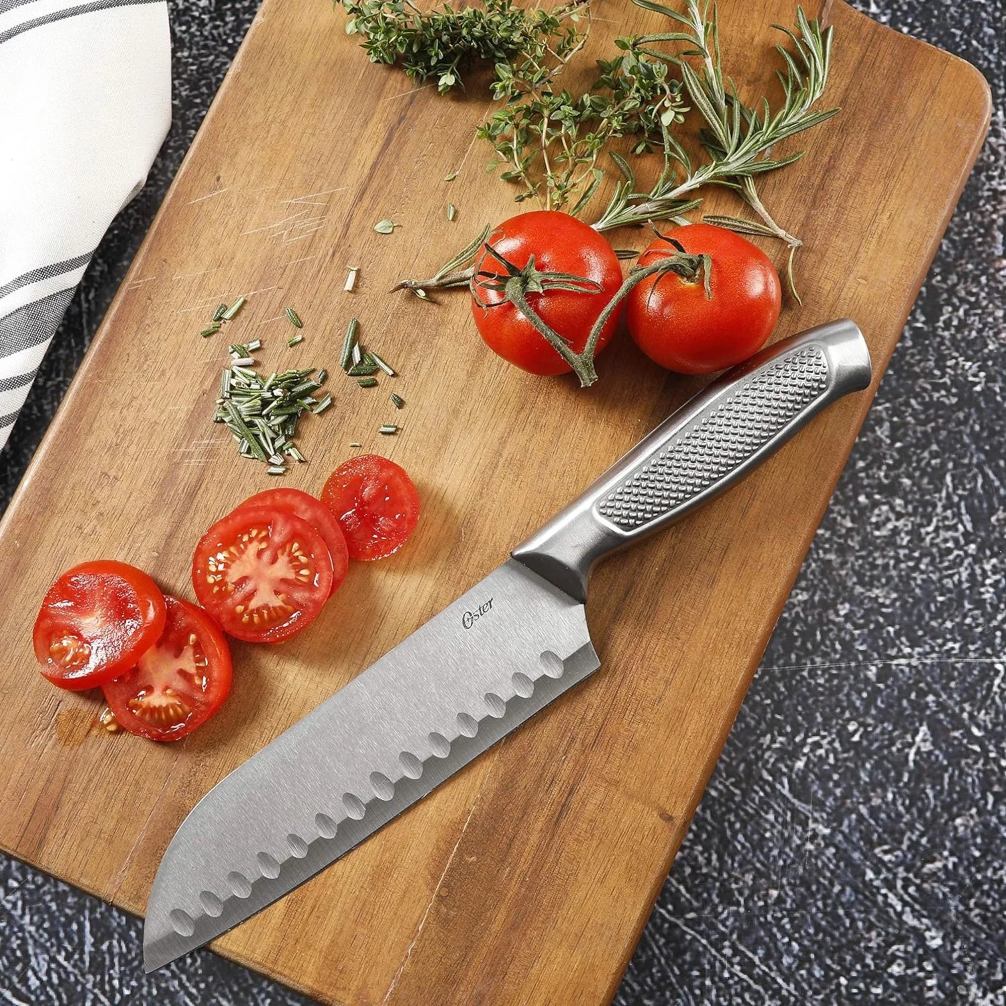 Oster Edgefield 14 pc Cutlery Set - Stainless Steel - 1.8/1.5 mm