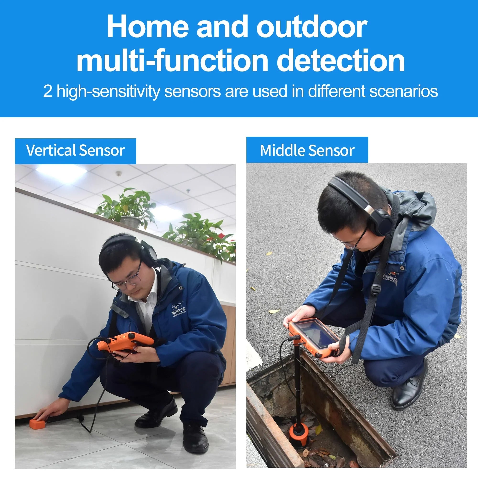'-L3000 Indoor Outdoor 5m Depth Pipe Leakage Detector Multifunctional