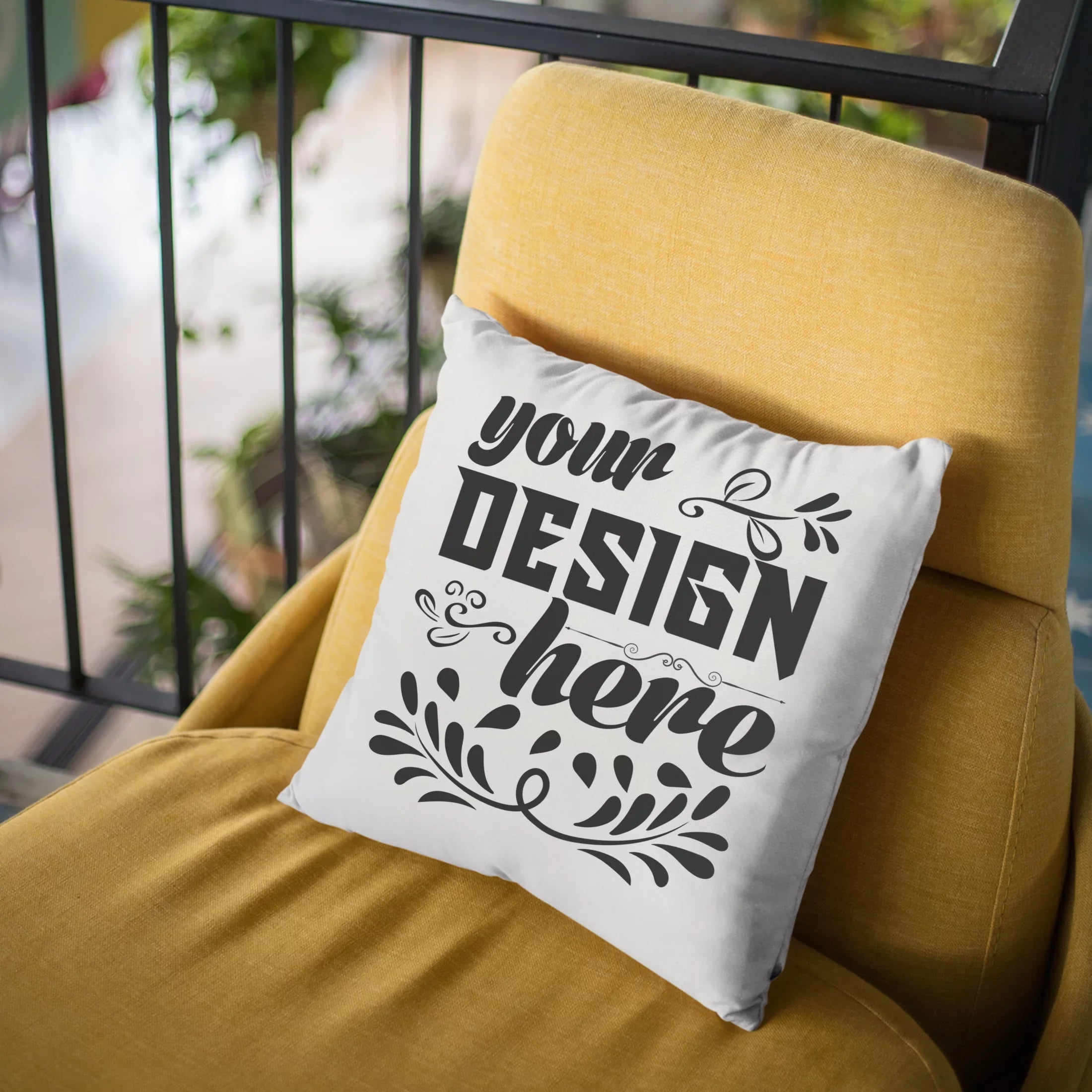 Makeup Is My Life w/ Compact Mirror & Lipstick Design - Beauty Themed Merch for Makeup Artist or Cosmetologist, Gift for Makeup Lovers, Pillow Cover, White 20X20