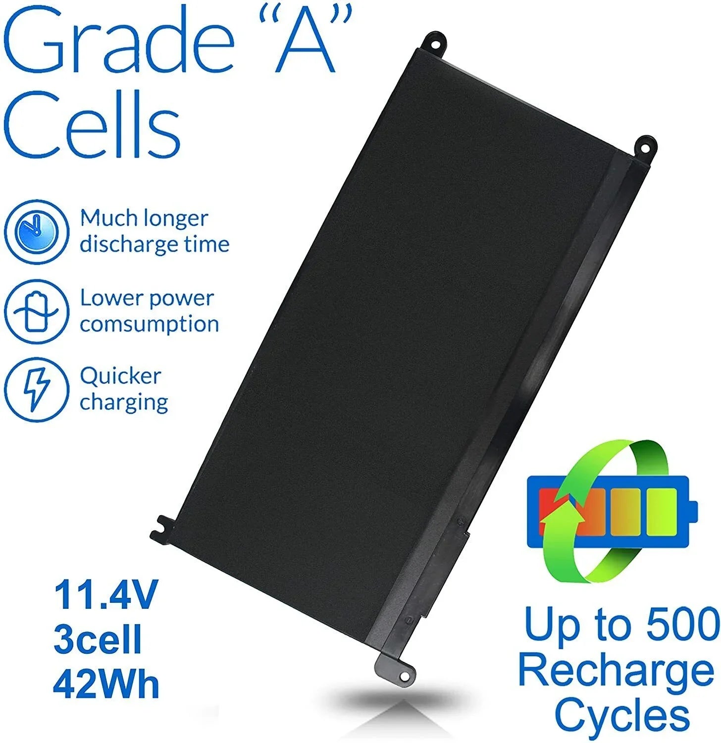 5x Battery WDX0R For Dell Inspiron 15 5567 5568 13 5368 7368 7569 7579 FC92N