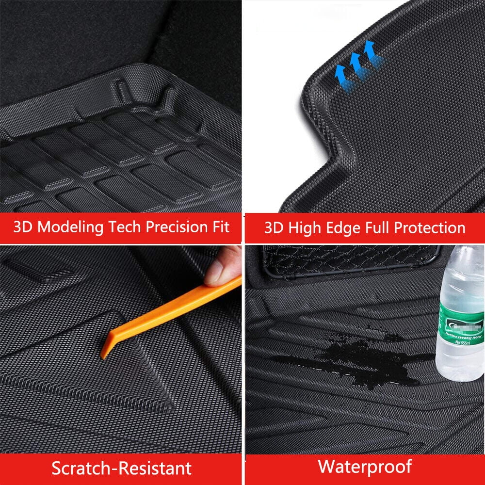 Trunk Mats Material 3D Molded Protection For Jeep Grand Cherokee 2011-2021 Cargo Mats