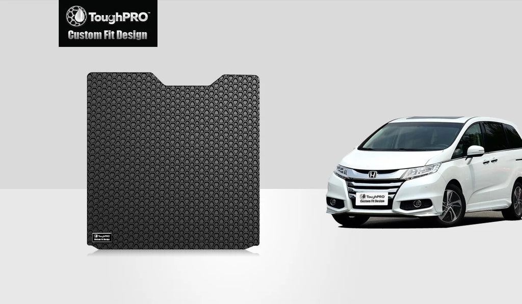 ToughPRO - Cargo Mat Compatible with  Odyssey - All Weather Heavy Duty (Made in ) - Black Rubber - 2011