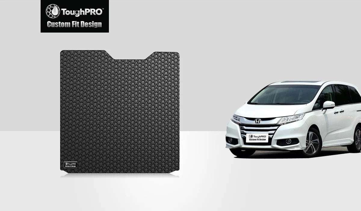 ToughPRO - Cargo Mat Compatible with  Odyssey - All Weather Heavy Duty (Made in ) - Black Rubber - 2011