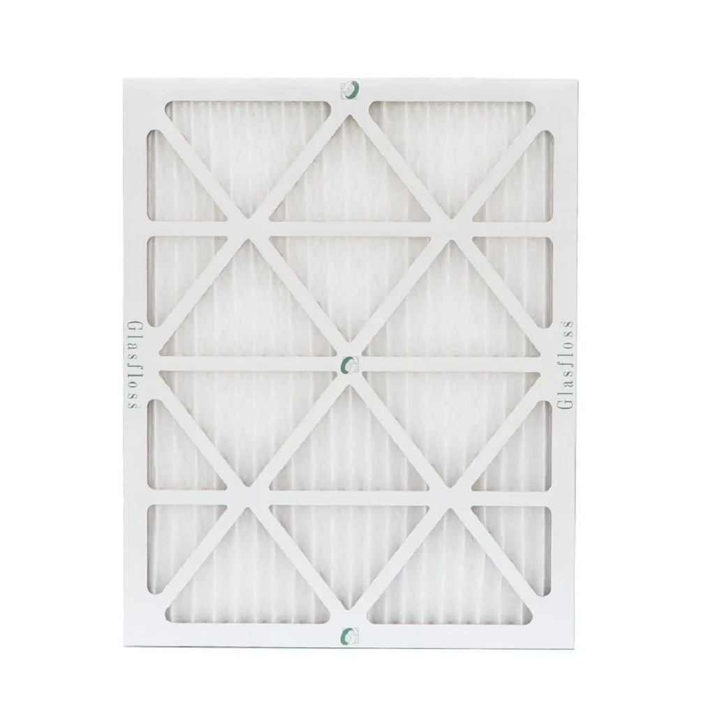 16x20x1  10 Pleated  Air Filters by Glasfloss. ( Quantity 5 ) Exact Size: 15-1/2 x 19-1/2 x 7/8