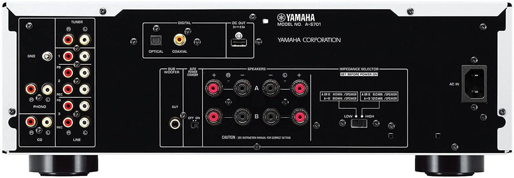 Yamaha A-S701SL Natural Sound Integrated Stereo Amplifier (Silver)