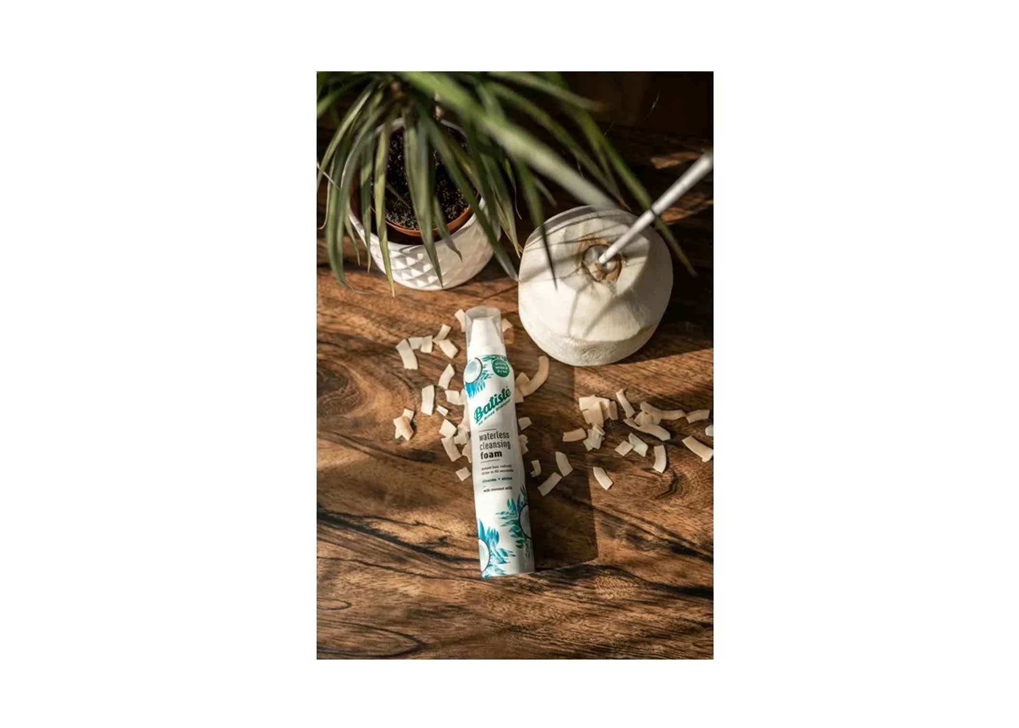 Batiste Waterless Cleansing Foam Cleanse + Shine with Coconut Milk, 3.6  (Pack Of 6)