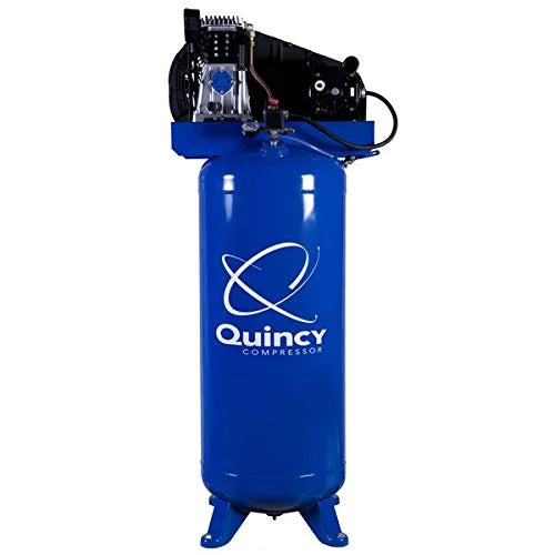 Quincy Single-Stage Air Compressor - 3.5 , 220 Volt, 60-Gallon Vertical Tank, Model Number Q13160VQ