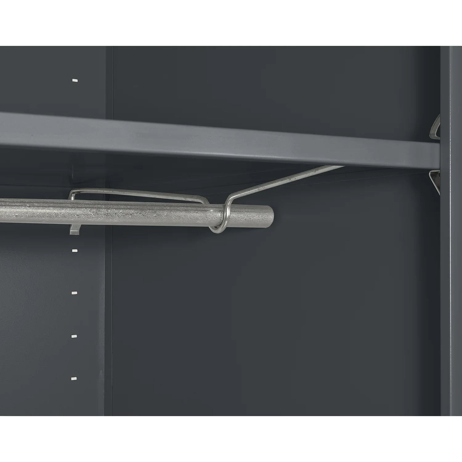 Elite Series Wardrobe Cabinet with Adjustable Shelf, 36"W x 24"D x 72"H, Charcoal