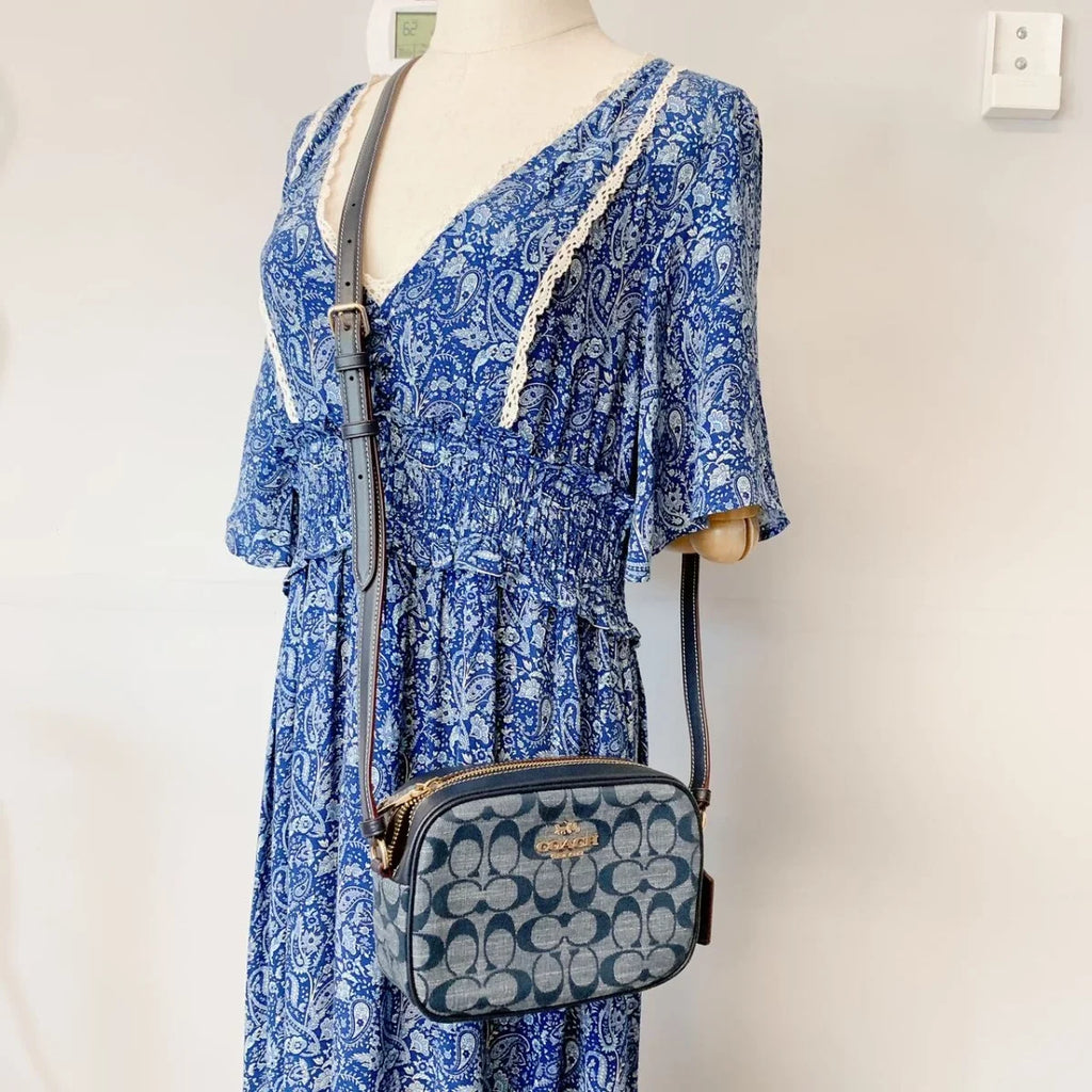 Coach CH840 Mini Jamie Camera Bag In Signature Chambray  Denim Multi