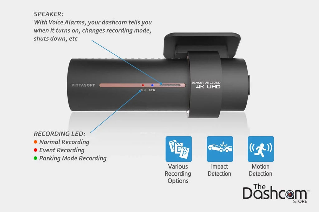BlackVue DR900S-1CH Single Lens 4K  WiFi Cloud-Capable Dashcam w/ 128  Memory Card