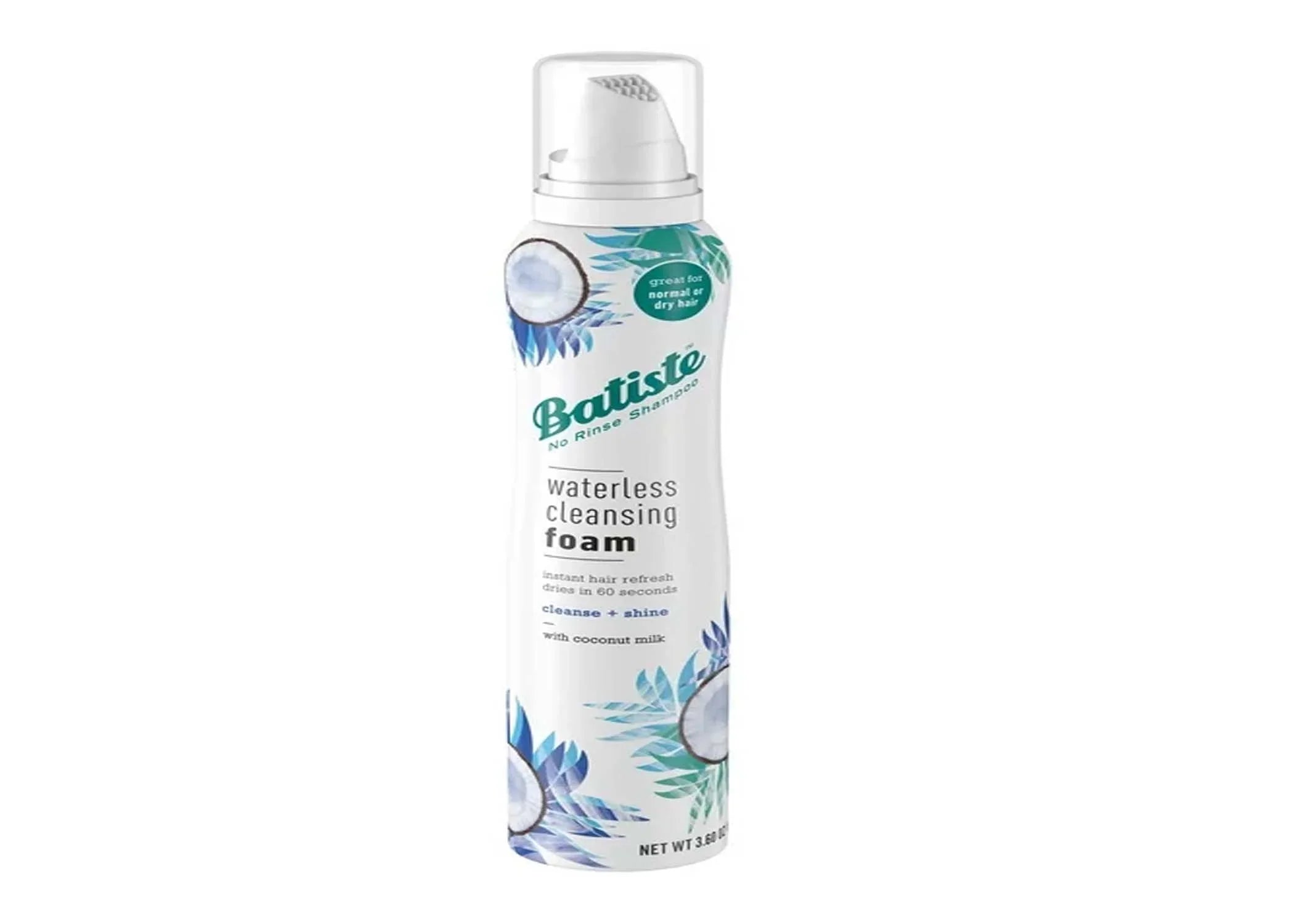 Batiste Waterless Cleansing Foam Cleanse + Shine with Coconut Milk, 3.6  (Pack Of 6)