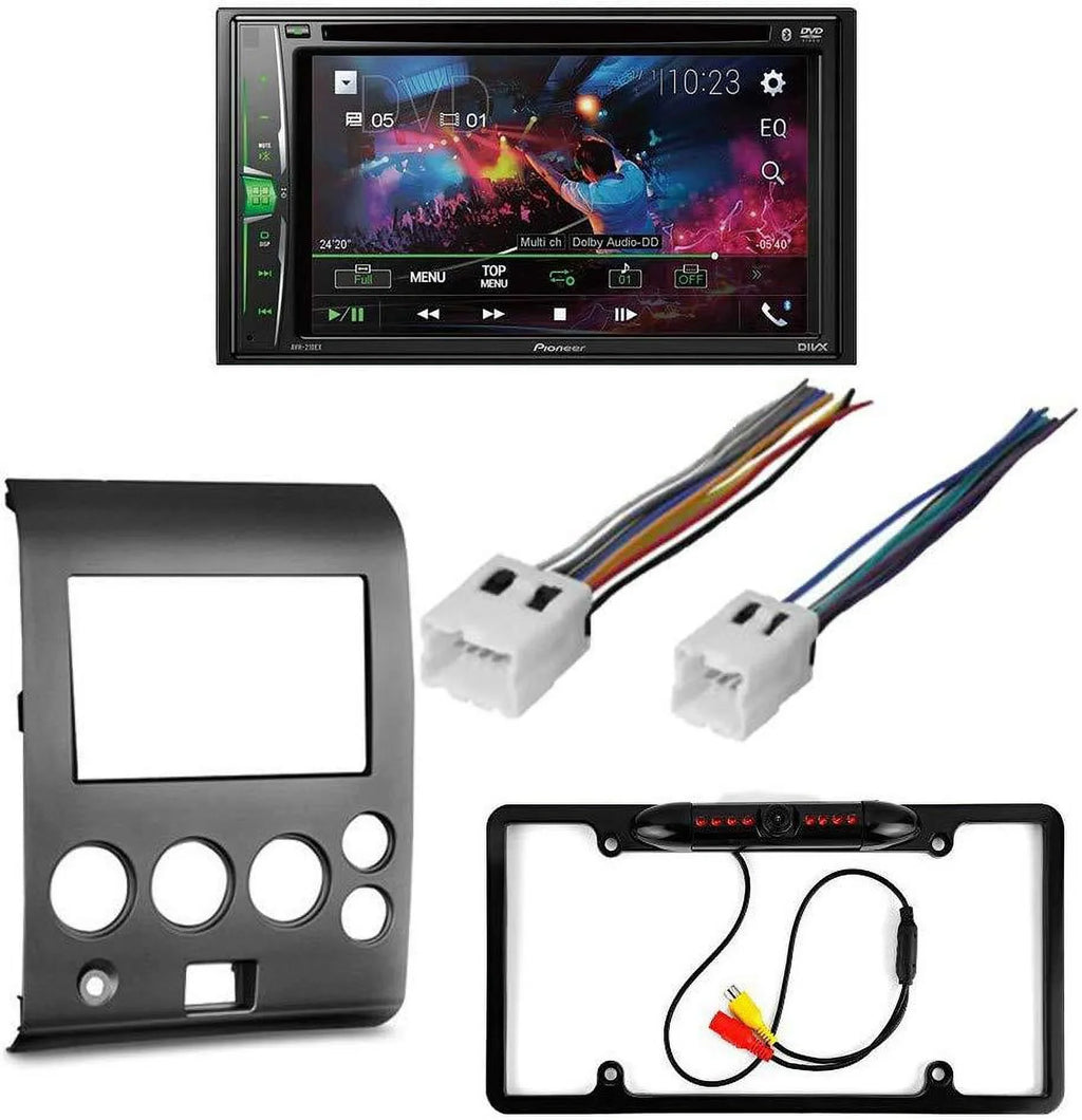 KIT4907 Bundle for 2004-2005 Nissan Titan W/ Pioneer Double  Car Stereo with Bluetooth/Backup Camera/Installation Kit/in-Dash / / 6.2"  Touchscreen Digital Media Receiver