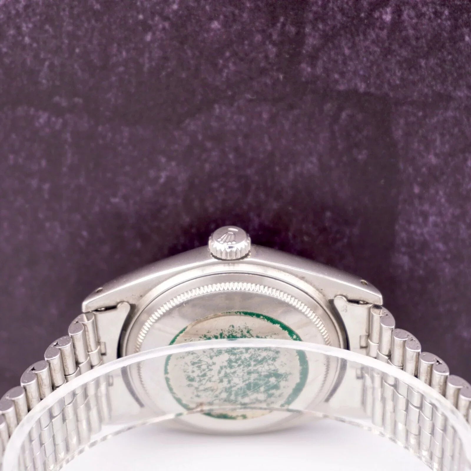Rolex 36mm Datejust Mens Steel Watch Jubilee Band Silver Linen Dial 1601
