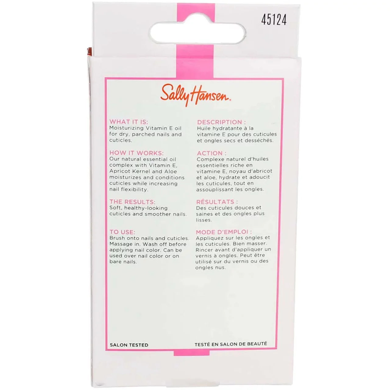 4 Pack - Sally Hansen Vitamin E Nail & Cuticle Oil 0.45 oz