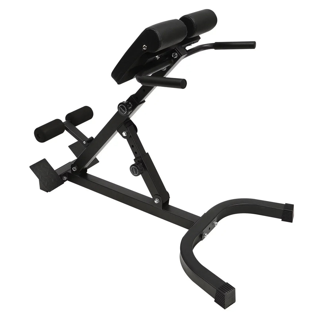 Multi-Functional Bench Roman Chair Back Extension Machine, Adjustable Hyperextension Bench - Hamstring Black 40.55*27.55*44.48 in