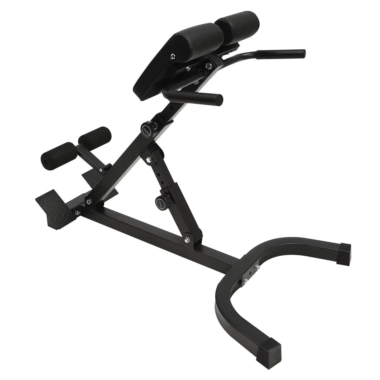 Multi-Functional Bench Roman Chair Back Extension Machine, Adjustable Hyperextension Bench - Hamstring Black 40.55*27.55*44.48 in