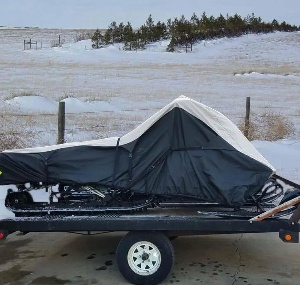 600D Snowmobile Travel and Storage Cover Compatible for 2022-2023 Model Year Ski Doo Renegade X- 900  Turbo R Sleds. Slush and Mud Protection