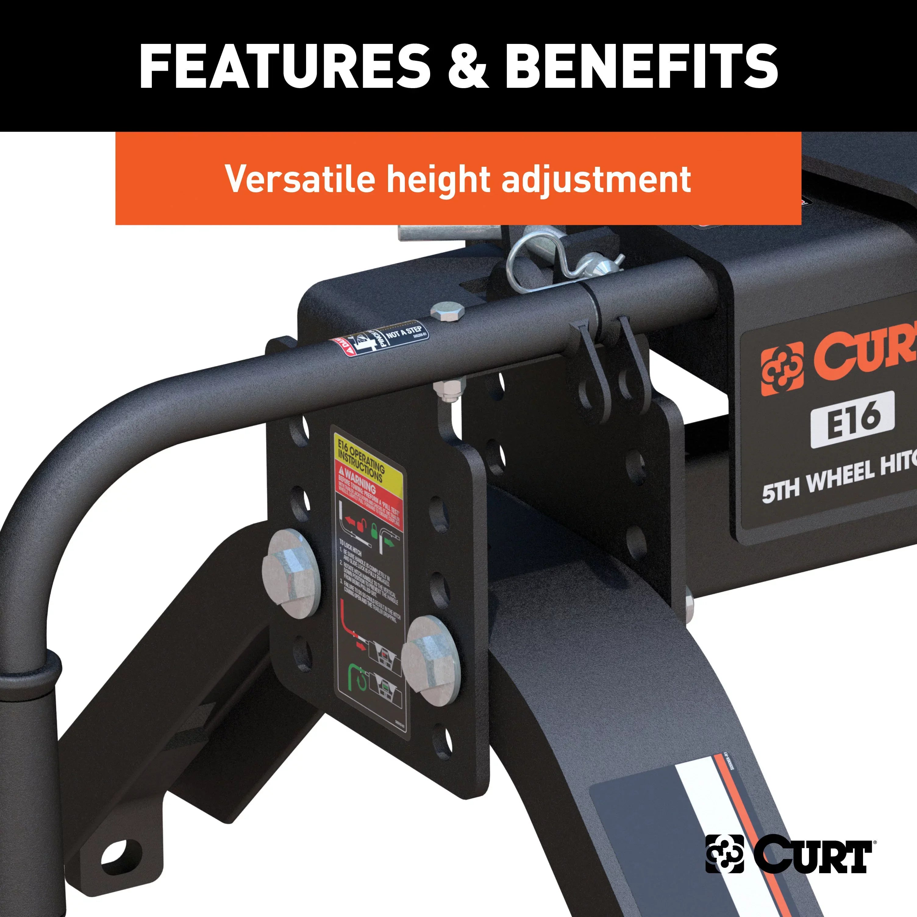 16115 E16 5th Wheel Hitch, 16,000 lbs