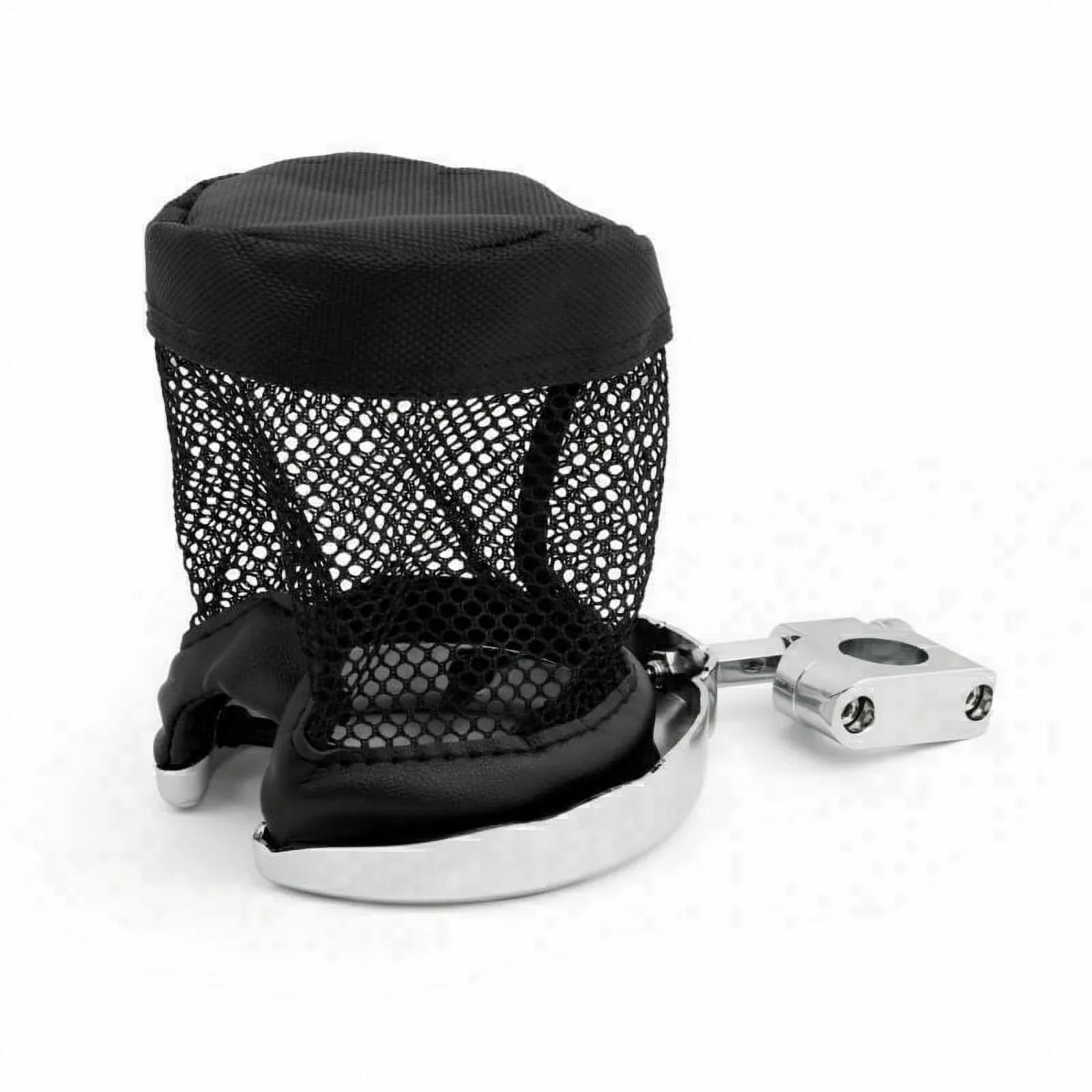 Universal Motorcycle Metal Drink Cup Holder for 1" Handlebar Chrome