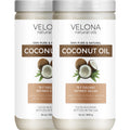Velona Coconut Oil 76 Degree - 64 oz | 100% Pure and Natural Carrier Oil | in jar | Refined, Cold pressed | Skin, Face, Body, Hair Care