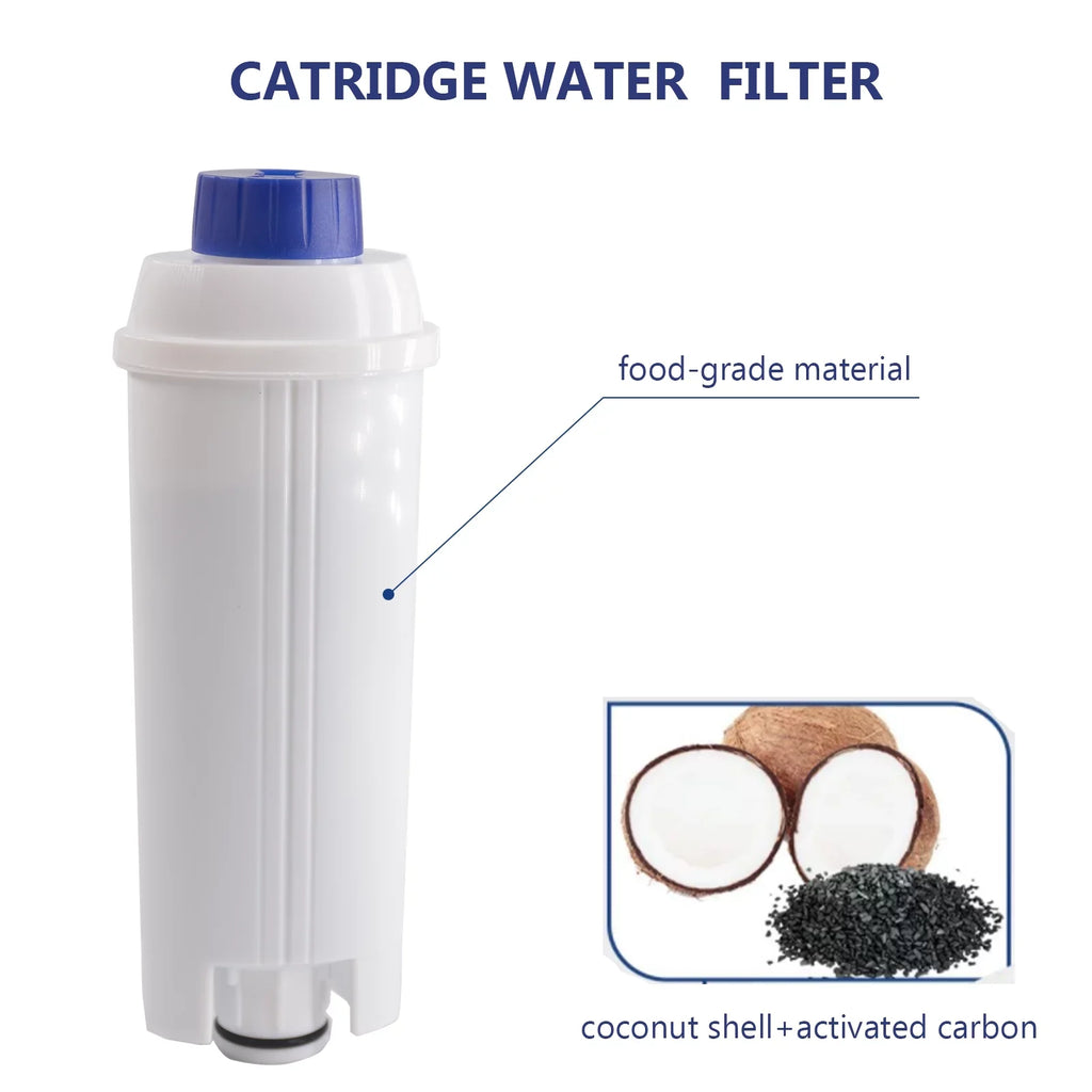 4Pcs Coffee Replacement Filter Cartridge Replacement Filter Coffee Filter Compatible with Delonghi  C002 Maker Machine Coffee Machine Accessory Filter for Coffee Maker
