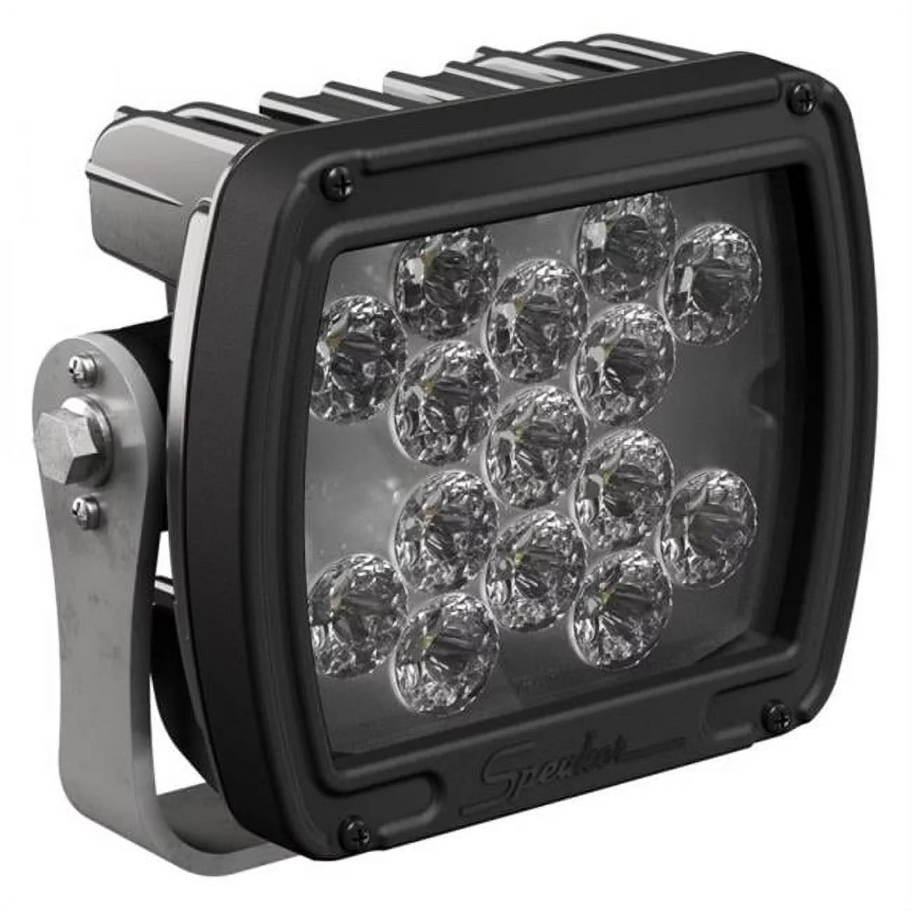 Speaker 1300581 6 in. 24V 526F Square Flood Beam  Light, Black