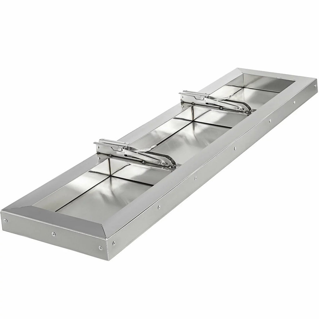 Concession Shelf 48L x 12W inch Stainless Steel Drop Down Folding Serving Food Shelf Stand Serving for Concession Trailer Serving Window