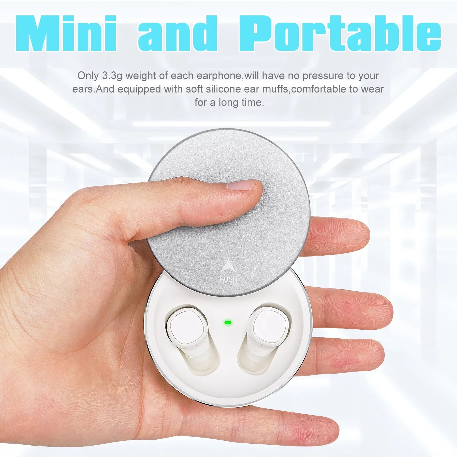 UrbanX X7 Sports Wireless Earbuds 5.0 IPX5 Waterproof Touch Control True Wireless Earbuds with Mic Earphones in-Ear Deep Bass Built-in Mic Bluetooth Headphones For Sony Xperia L1