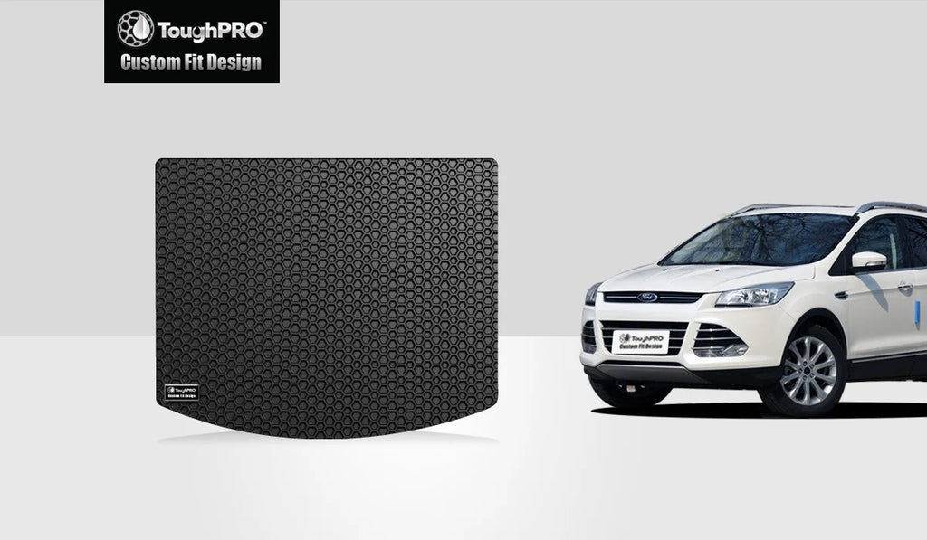 ToughPRO - Cargo Mat Compatible with  Escape - All Weather Heavy Duty (Made in ) - Black Rubber - 2019
