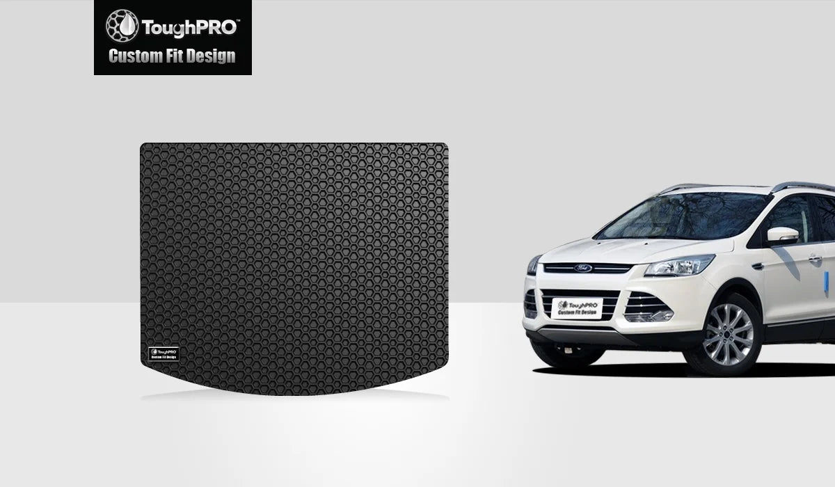 ToughPRO - Cargo Mat Compatible with  Escape - All Weather Heavy Duty (Made in ) - Black Rubber - 2019