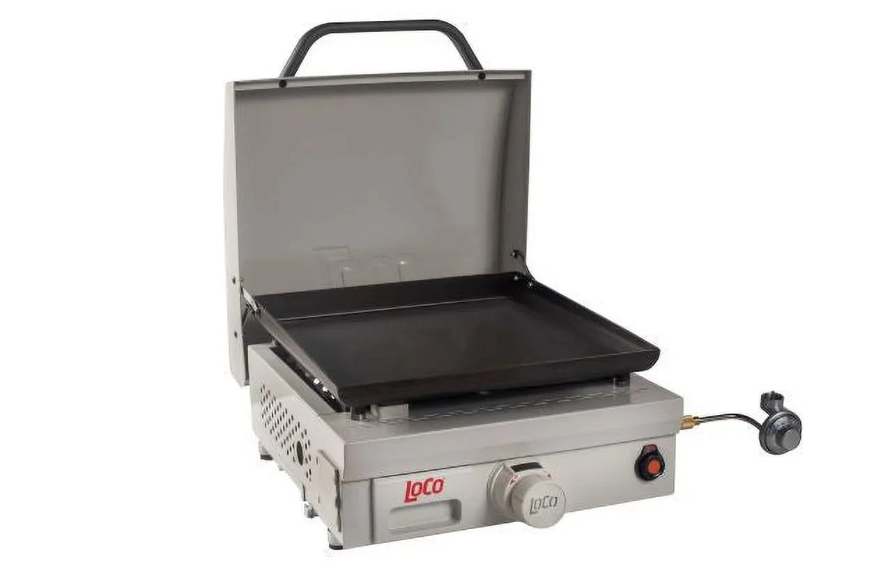 Loco Cookers 1 Burner Tabletop Digital Propane SmartTemp 16 Inch Flat Top