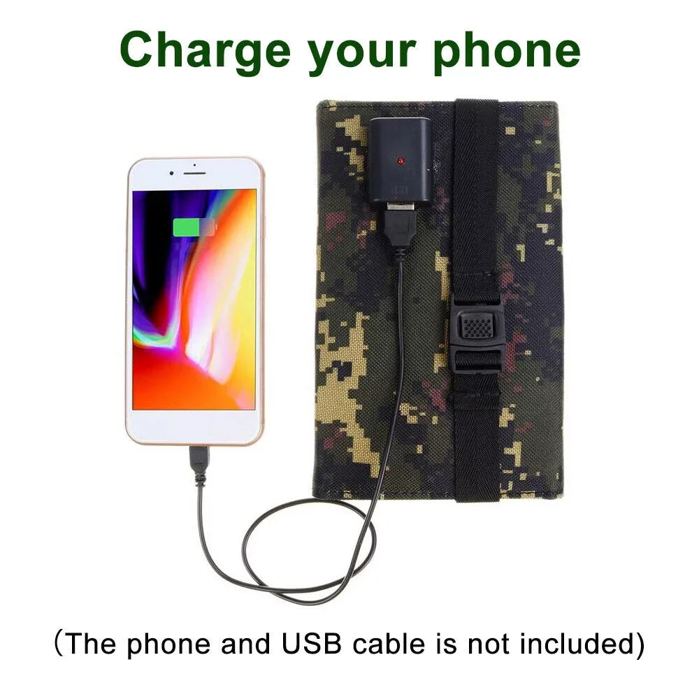 Paddsun 80W  Solar Panel Folding Power Bank Outdoor Camping Hiking Phone Charger