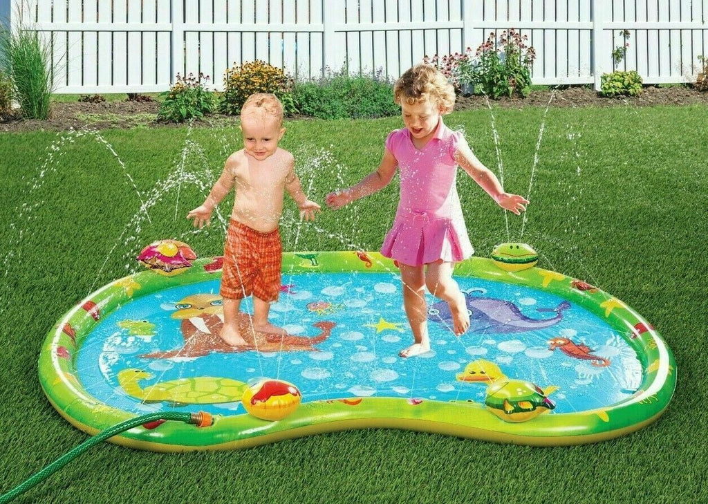Sprinkler Splash Mat, Kids Pool, Outdoor Lawn Water Toys, Splash Pad, Wading Swimming Pool, Inflatable Splash Sprinkler Pad