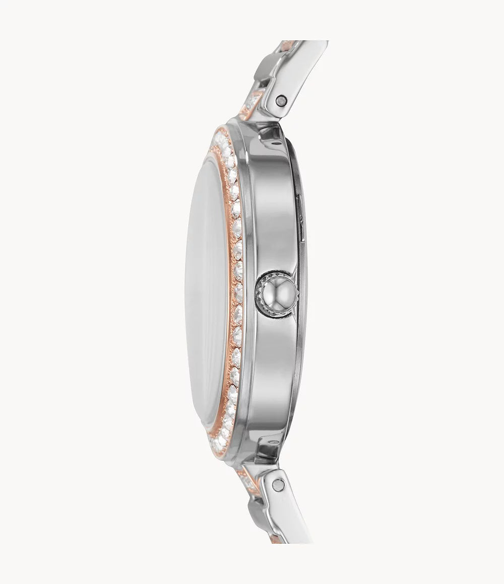 Fossil BQ3337 Karli Three-Hand Two-Tone Stainless Steel Watch